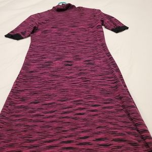 The Limited pink and black striped midi dress, size XS